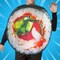 Get Real Sushi Roll Adult Costume Funny Food Tunic Photo Print Halloween Party Outfit